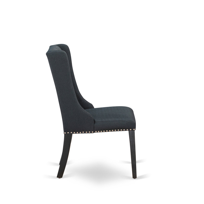 Winston Porter 7 Piece Dining Room Set 6 Black Dining Chairs And